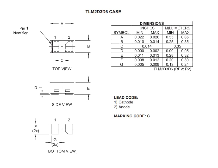 Central Semiconductor CTLSH01 Series Silicon Schottky Diode