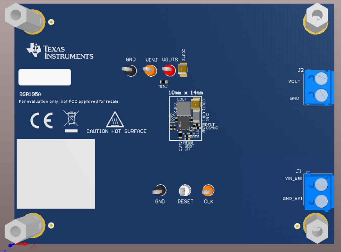 Mechanical Drawing - Texas Instruments LM61430EVM-AS-2MHZ Converter Evaluation Module