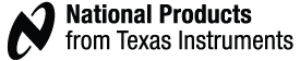 National Products from Texas Instruments SIMPLE SWITCHER® Devices National Products from Texas Instruments SIMPLE SWITCHER® Devices